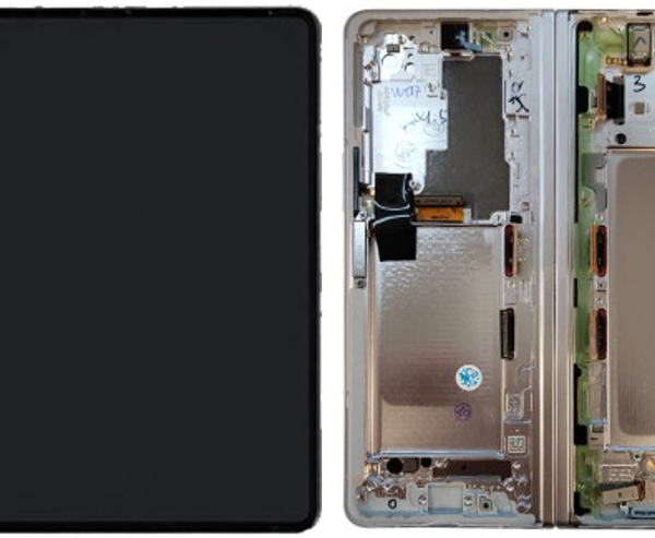 OLED Touchscreen (inner) - Phantom Silver, Galaxy Z Fold3 (5G); SM-F926