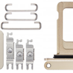 Keyset + Simcard Tray - Gold, For iPhone 14 Pro Max