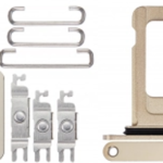 Keyset + Simcard Tray - Gold, For iPhone 14 Pro