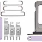 Keyset + Simcard Tray - Purple, For iPhone 14 Pro
