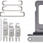 Keyset + Simcard Tray - Silver, For iPhone 14 Pro