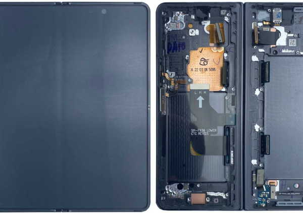 OLED Touchscreen (inner) - Phantom Black, Galaxy Z Fold4; SM-F936B