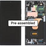 OLED Touchscreen (incl. pre-assembled frame) - Red, Galaxy S23 Ultra; SM-S918