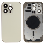 Rear Cover (excl. Logo) - Gold, For iPhone 14 Pro