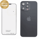 Back Glass (Original) - Black Titanium, Apple iPhone 15 Pro Max