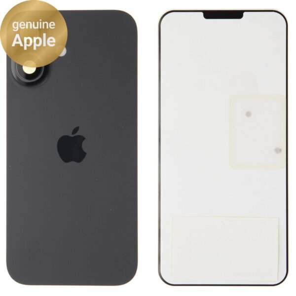Back Glass (Original) - Black, Apple iPhone 16