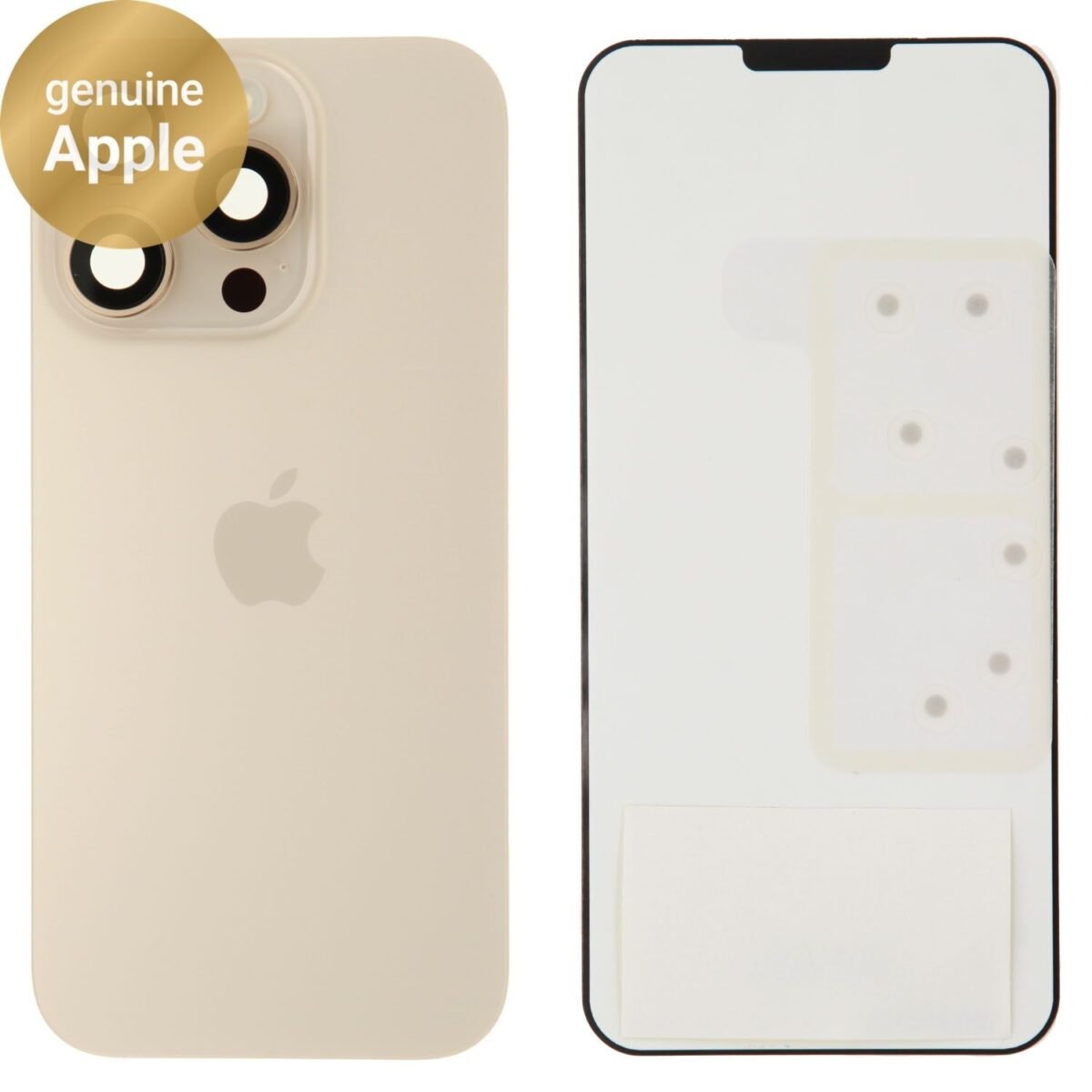 Back Glass (Original) - Desert Titanium, Apple iPhone 16 Pro - Image 1
