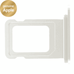 SIM Tray (Original) - White Titanium, Apple iPhone 15 Pro / 15 Pro Max