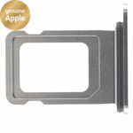 SIM Tray (Original) - Natural Titanium, Apple iPhone 15 Pro / 15 Pro Max