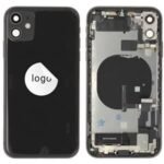 Rear Cover (Pulled C) incl. small parts - Black, For iPhone 11