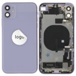 Rear Cover (Pulled A) incl. small parts - Purple, For iPhone 11