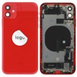 Rear Cover (Pulled C) incl. small parts - Red, For iPhone 11