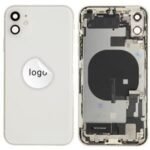 Rear Cover (Pulled B) incl. small parts - White, For iPhone 11