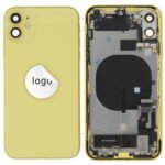 Rear Cover (Pulled B) incl. small parts - Yellow, For iPhone 11