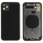 Rear Cover (excl. Logo) - Black, For iPhone 11
