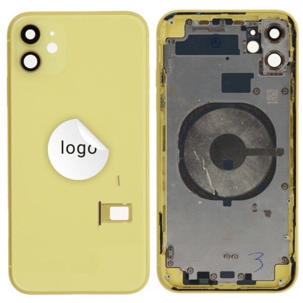 Rear Cover (Pulled) - Yellow, For iPhone 11