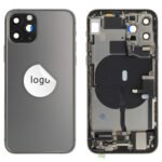 Rear Cover (Pulled B) incl. small parts - Space Grey, For iPhone 11 Pro
