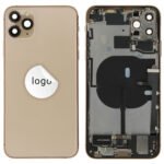 Rear Cover (Pulled A) incl. small parts - Gold, For iPhone 11 Pro Max