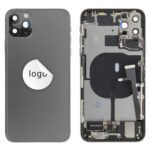 Rear Cover (Pulled C) incl. small parts - Space Grey, For iPhone 11 Pro Max
