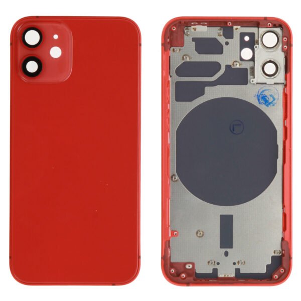 Rear Cover (excl. Logo) - Red, For iPhone 12 mini