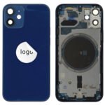 Rear Cover (Pulled) - Blue, For iPhone 12 mini