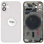 Rear Cover (Pulled) - White, For iPhone 12 mini