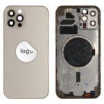 Rear Cover (Pulled) - Gold, For iPhone 12 Pro