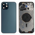 Rear Cover (excl. Logo) - Blue, For iPhone 12 Pro Max