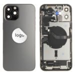 Rear Cover (Pulled B) incl. small parts - Space Grey, For iPhone 12 Pro Max