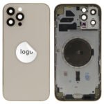 Rear Cover (Pulled) - Gold, For iPhone 12 Pro Max