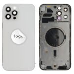 Rear Cover (Pulled) - Silver, For iPhone 12 Pro Max