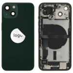 Rear Cover (Pulled A) incl. small parts - Green, For iPhone 13