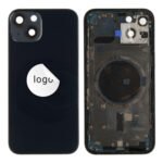 Rear Cover (Pulled) - Black, For iPhone 13