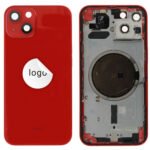 Rear Cover (Pulled) - Red, For iPhone 13