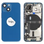 Rear Cover (Pulled B) incl. small parts - Blue, For iPhone 13 mini