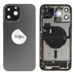 Rear Cover (Pulled C) incl. small parts - Graphite, For iPhone 13 Pro Max