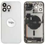 Rear Cover (Pulled A) incl. small parts - Silver, For iPhone 13 Pro Max