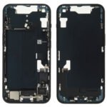 Middle Frame (Pulled B) incl. small parts - Black, For iPhone 14