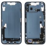 Middle Frame (Pulled A) incl. small parts - Blue, For iPhone 14 Plus