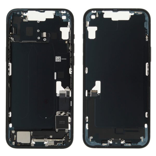 Middle Frame (Pulled B) incl. small parts - Black, For iPhone 14 Plus