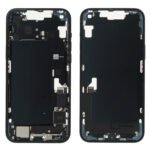 Middle Frame (Pulled A) incl. small parts - Black, For iPhone 14 Plus