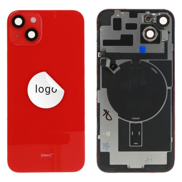 Back Glass (Pulled B) - Red, For iPhone 14 Plus