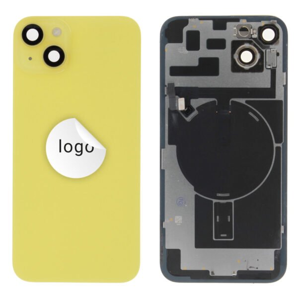 Back Glass (Pulled A) - Yellow, For iPhone 14 Plus