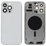 Rear Cover (excl. Logo) - Silver, For iPhone 14 Pro Max