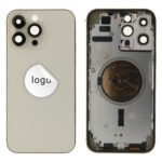 Rear Cover (Pulled) - Gold, For iPhone 14 Pro Max