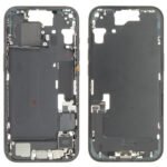 Middle Frame (Pulled C) incl. small parts - Black, For iPhone 15
