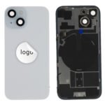 Back Glass (Pulled C) - Blue, For iPhone 15