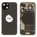 Back Glass (Pulled B) - Black, For iPhone 15