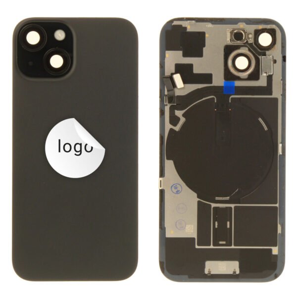 Back Glass (Pulled B) - Black, For iPhone 15