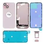 Rear Cover (Pulled) - Pink, For iPhone 15
